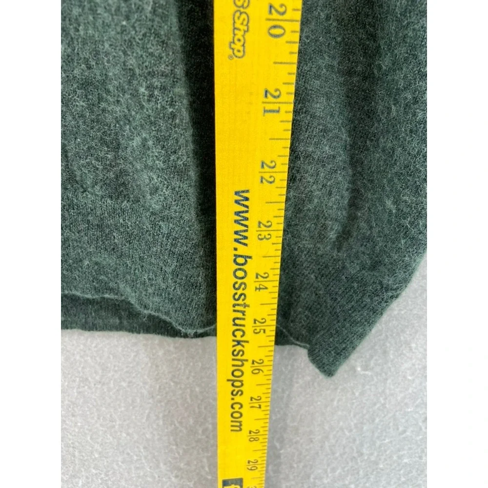 Peter Millar Sweater Mens Sz L Green Merino Wool Lyocell V-Neck Pull Over‎